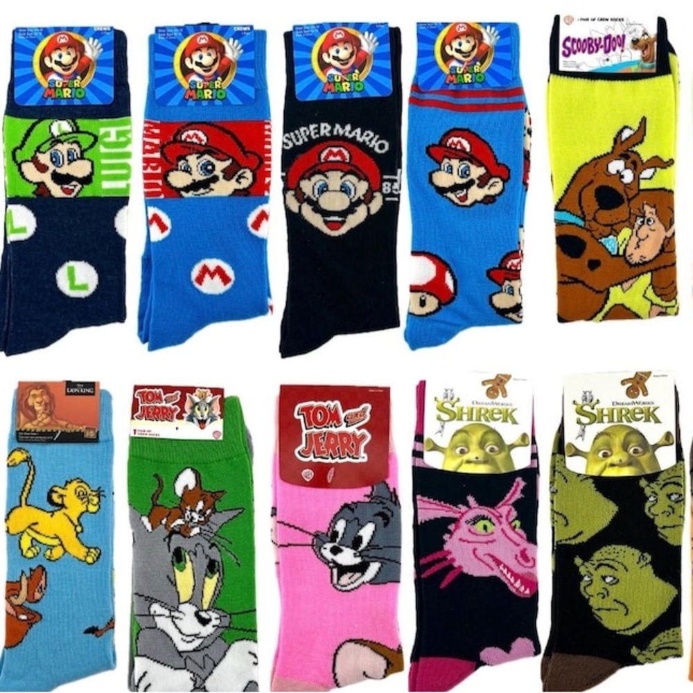 New 5 Socks, for $10.00 Men, Women, Teens, or kids Colorful funny gift bundle - Picture 5 of 13